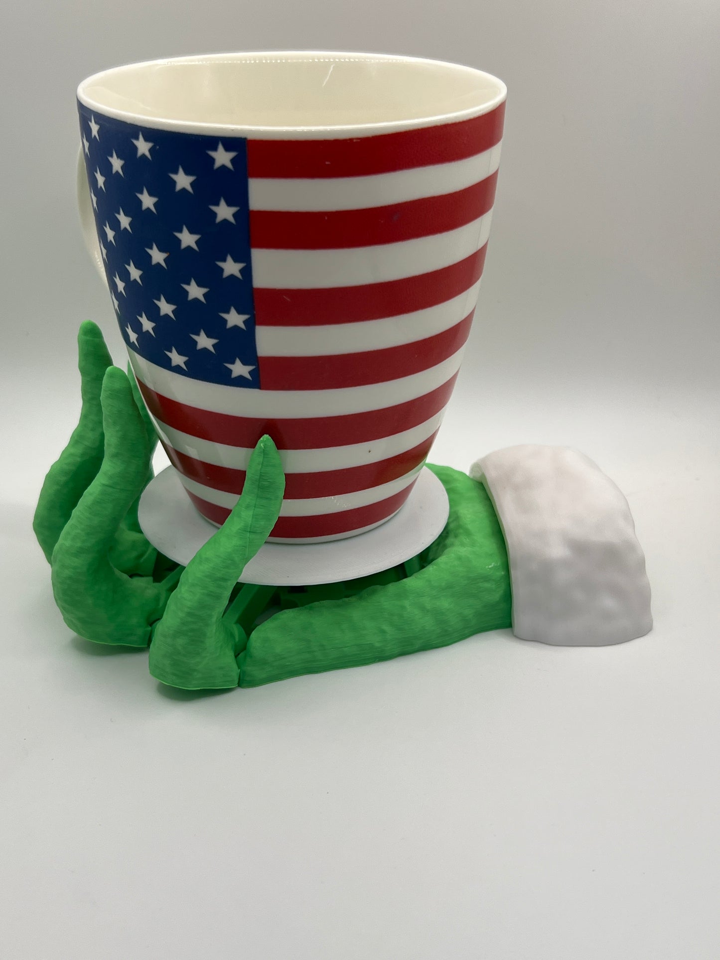 Green Grinch Hand Coaster