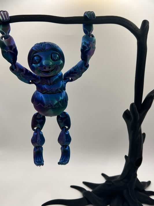 Sloth with tree figurine