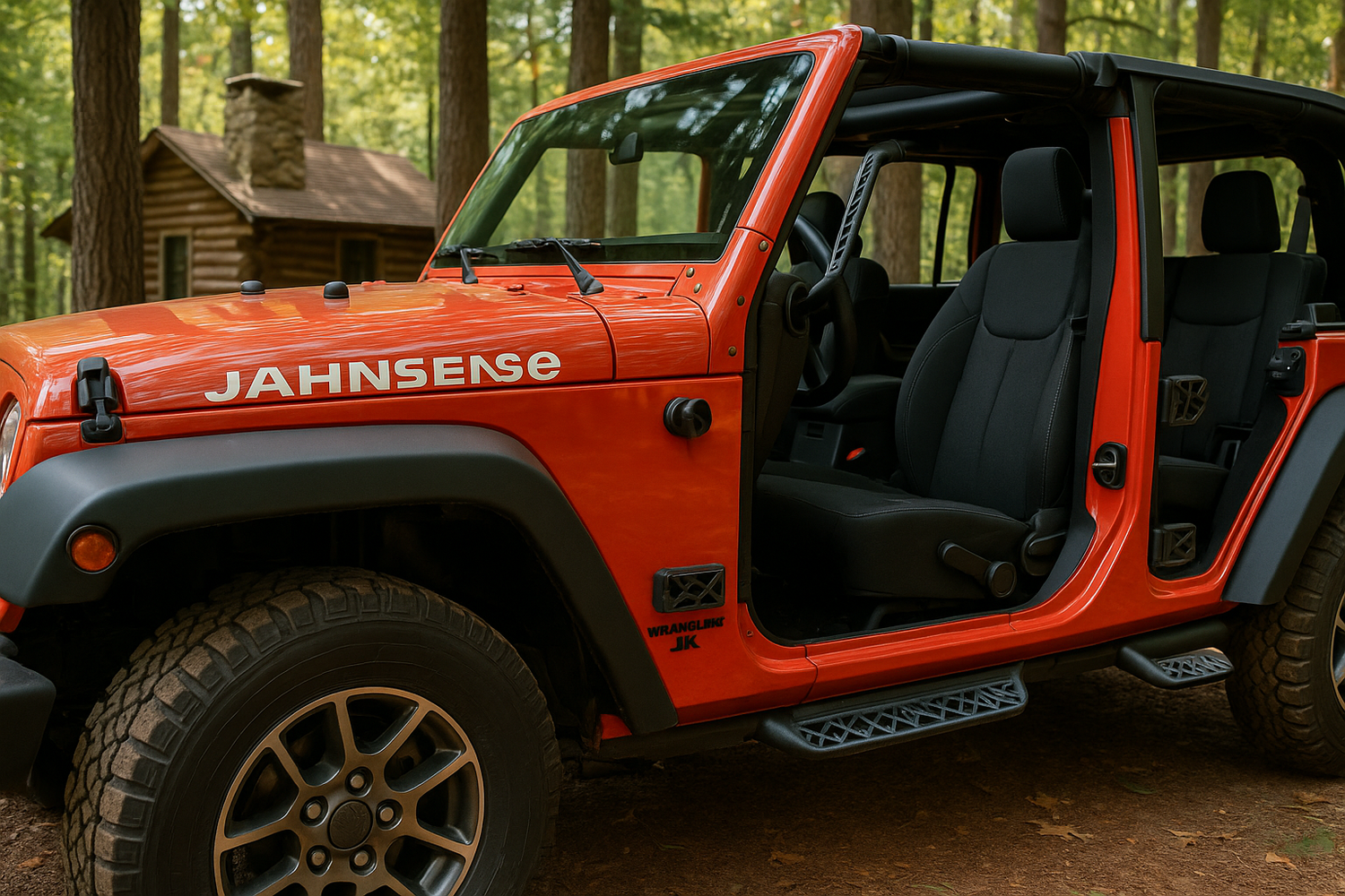 Now can you add plastic door latch covers and a sticker that says Jahnsense?