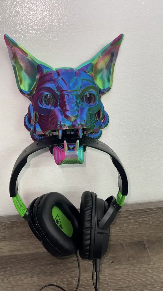 Cyber Cat Headphone Stand
