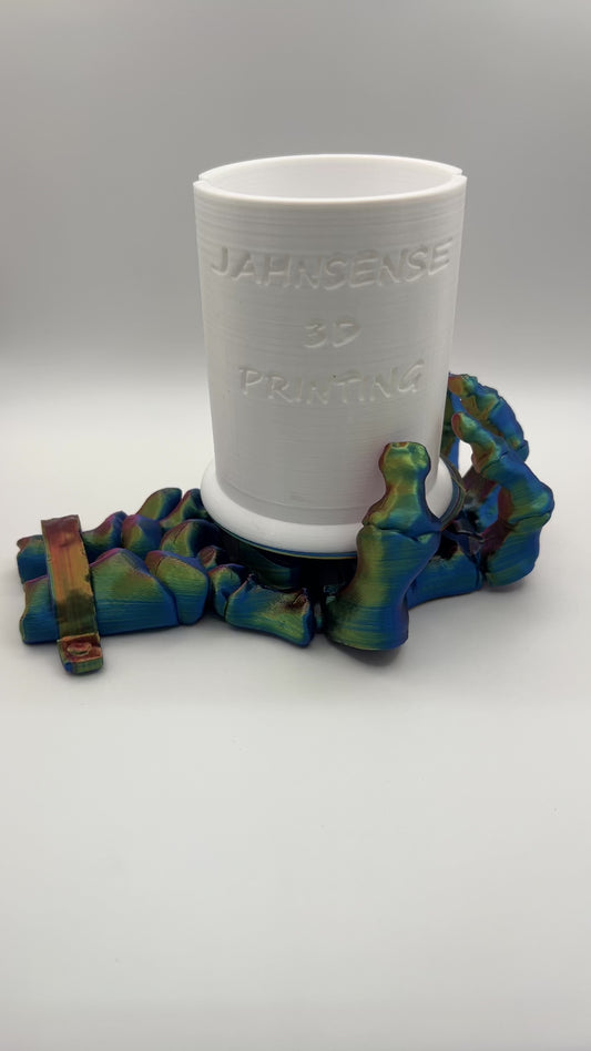 3d Printed Grabbing Skeleton Hand Coaster