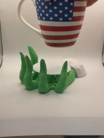 Green Grinch Hand Coaster