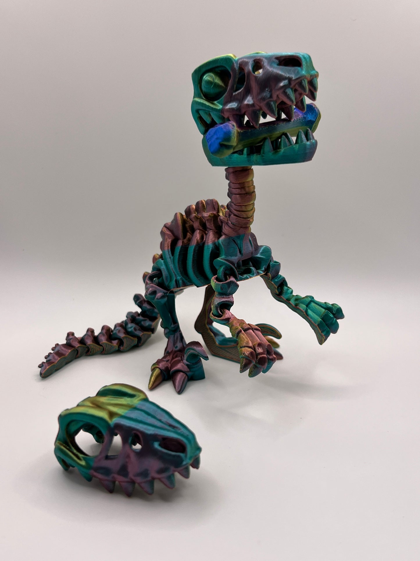 Skeleton Raptor Figurine