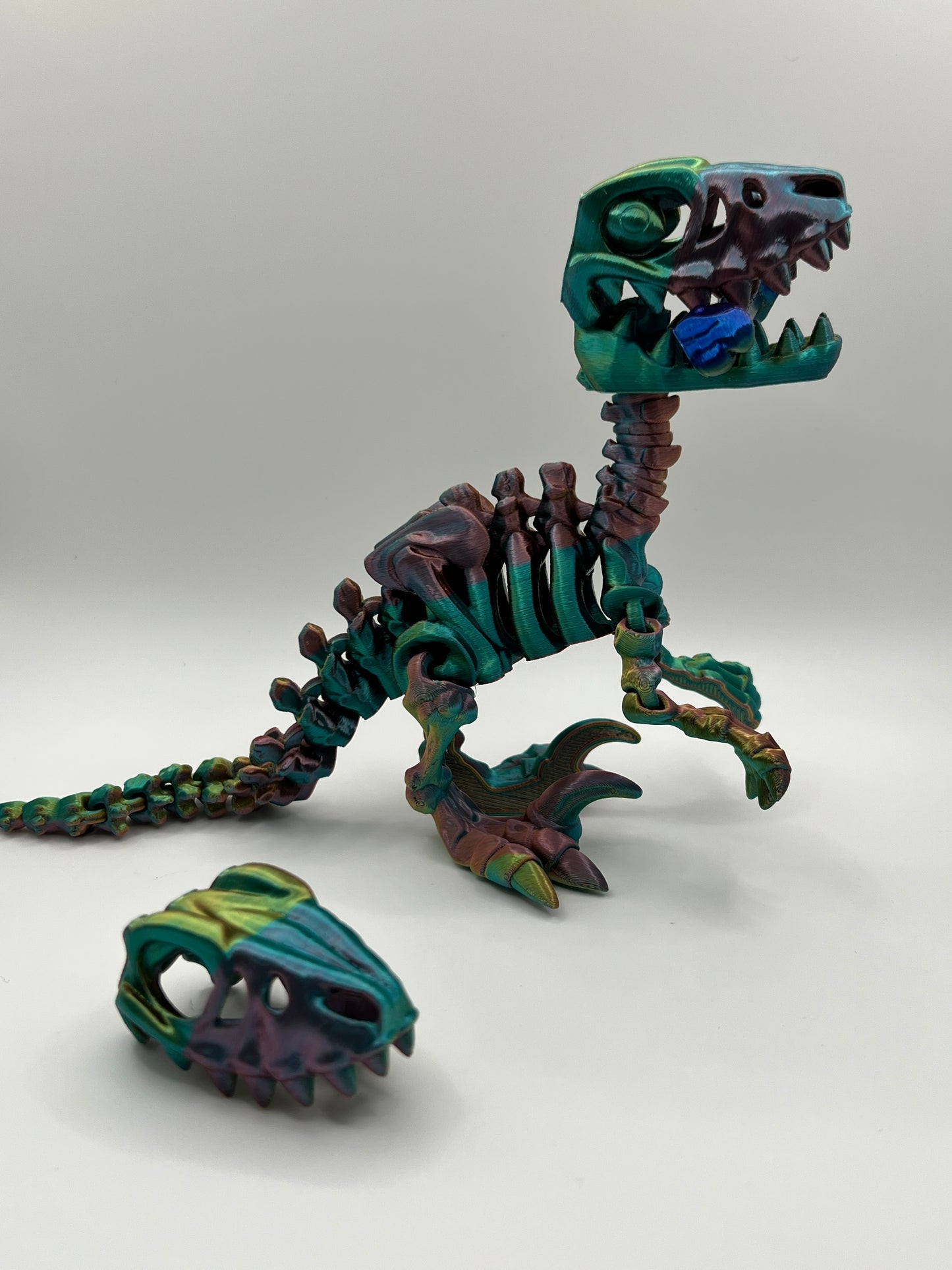 Skeleton Raptor Figurine