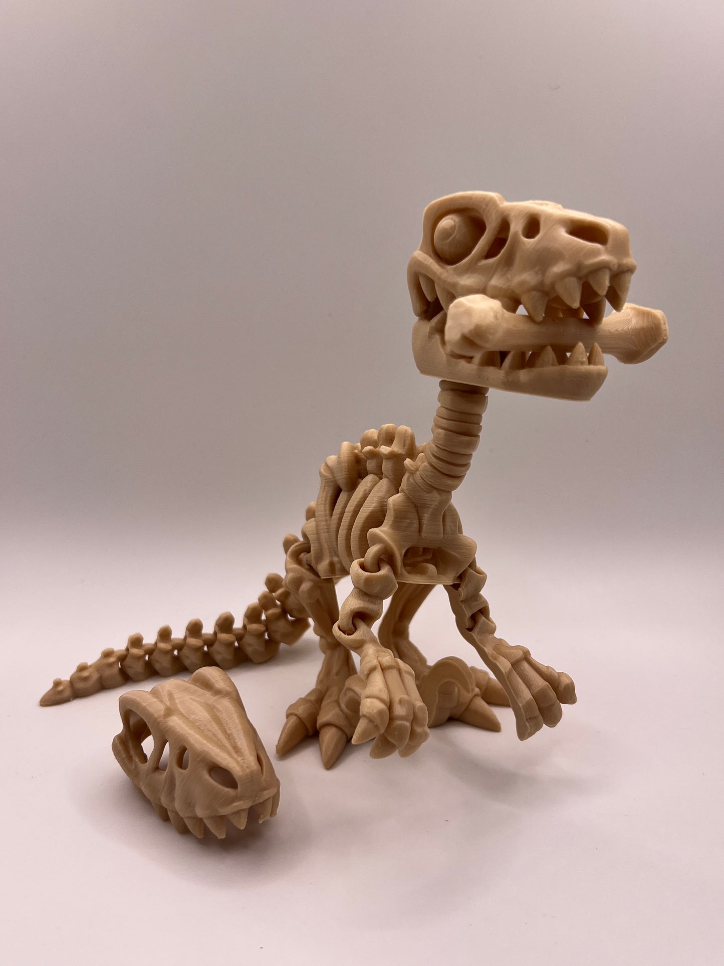 Skeleton Raptor Figurine