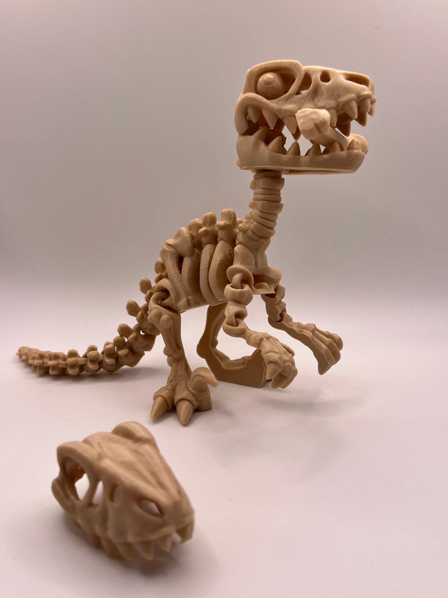 Skeleton Raptor Figurine