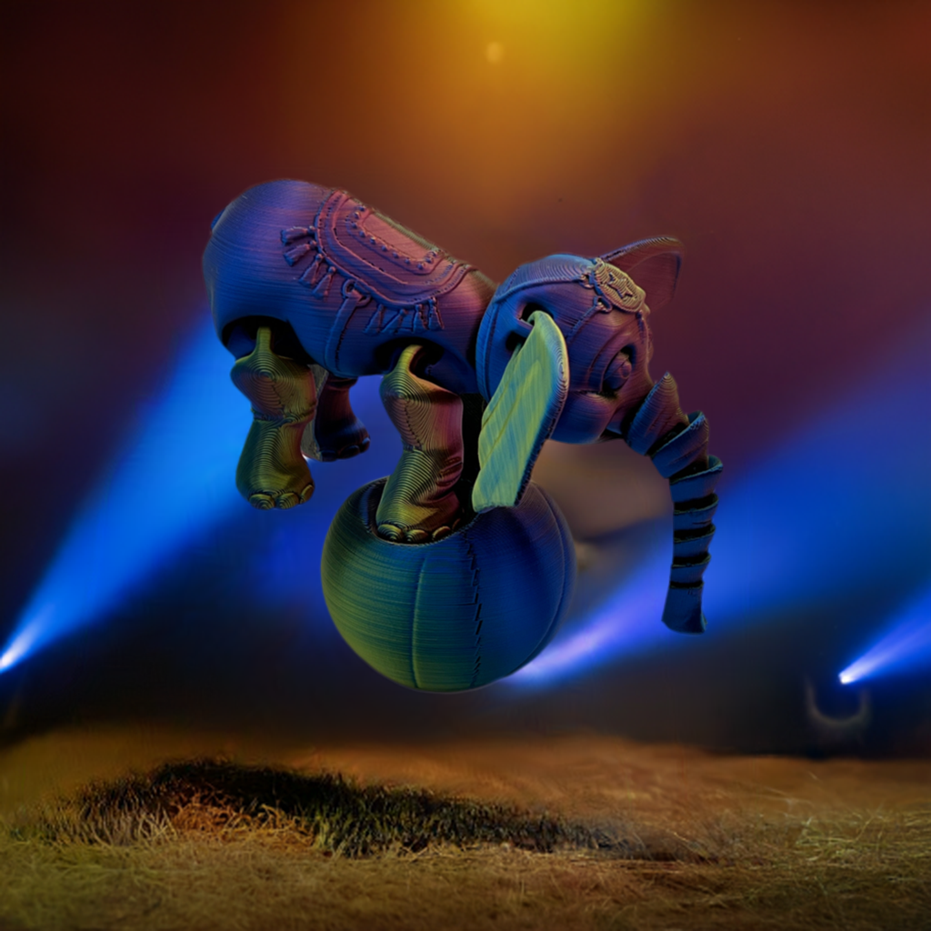 Circus Elephant Figurine