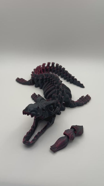 Skeleton Mosasaurus Figurine